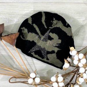 🥰Star Studded Camo Knit Beanie